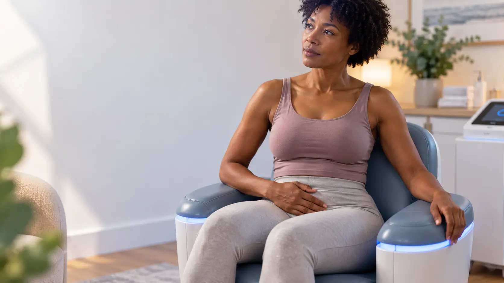 Calm Wellness Chair Reflection pelvic floor health solutions from incontince direct Cardiff